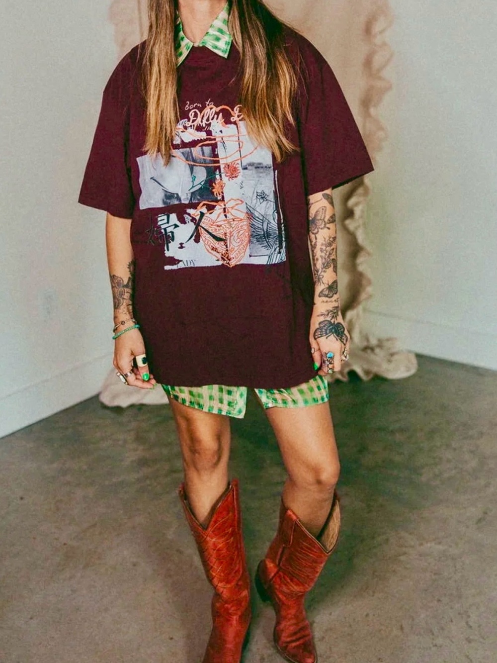 Lady the Brand - Hand Drawn Dilly Dally Tee from LTB